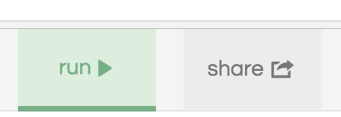 A green button and gray button side by side